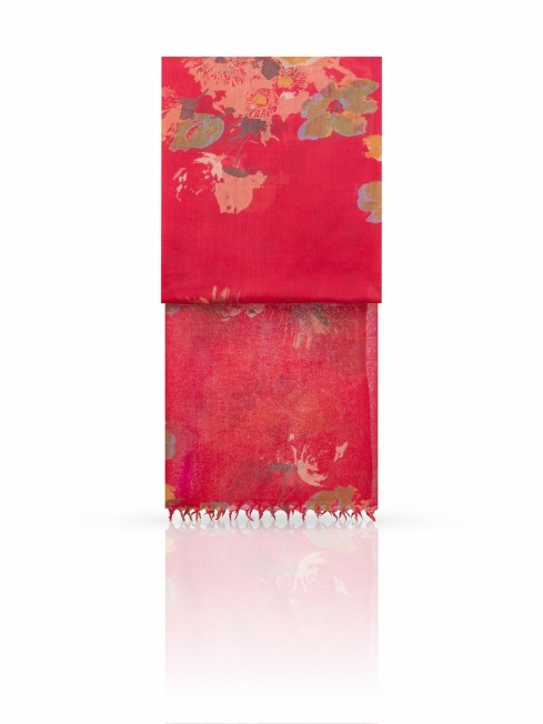 Палантин Женский W-BRUSH.FLOWER/MAROON